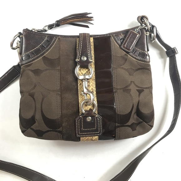 🎉Coach Crossbody Python crossbody bag! - Picture 3 of 8